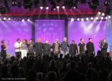 Receiving Flowers at the end of the concert