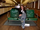 sofa away... meike in a record store in Nashville